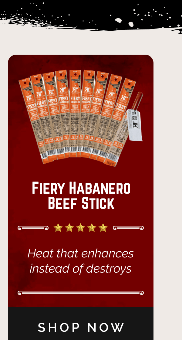 fiery habanero beef sticks