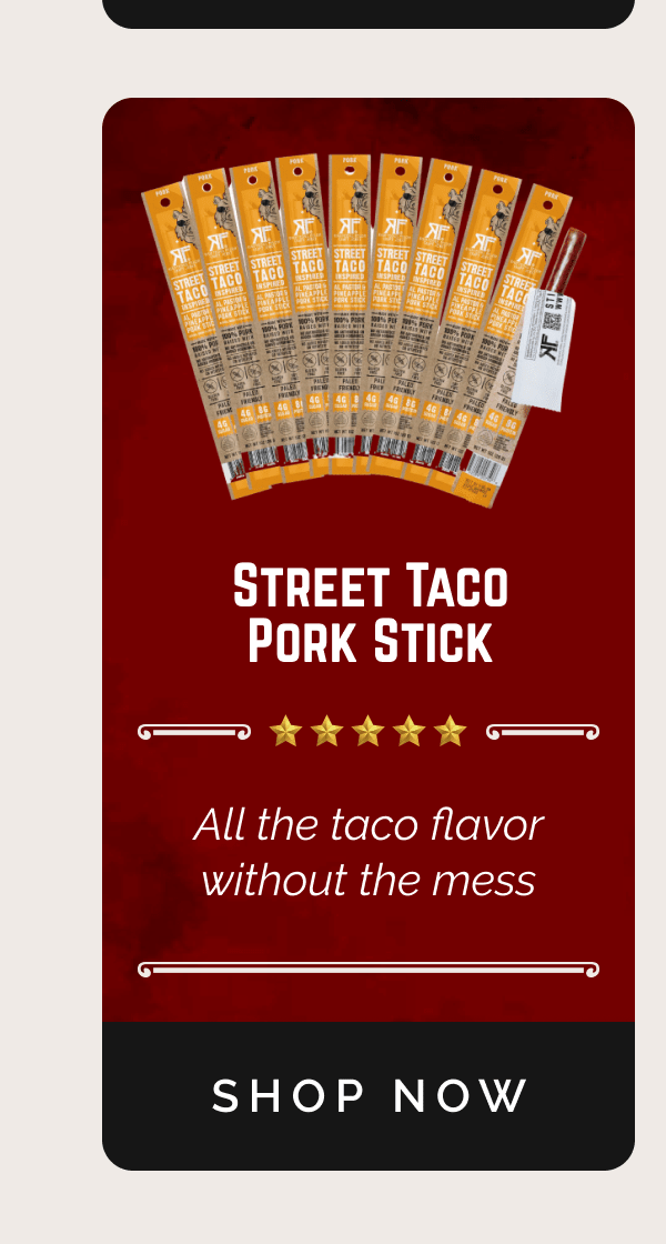 street taco pork sticks