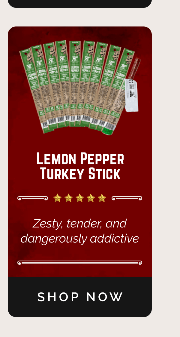lemon pepper turkey sticks