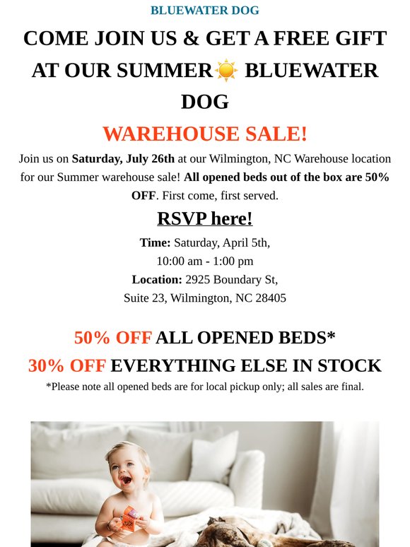 UP TO 50% OFF ALL BEDS - WILMINGTON, NC WAREHOUSE SALE 🎉