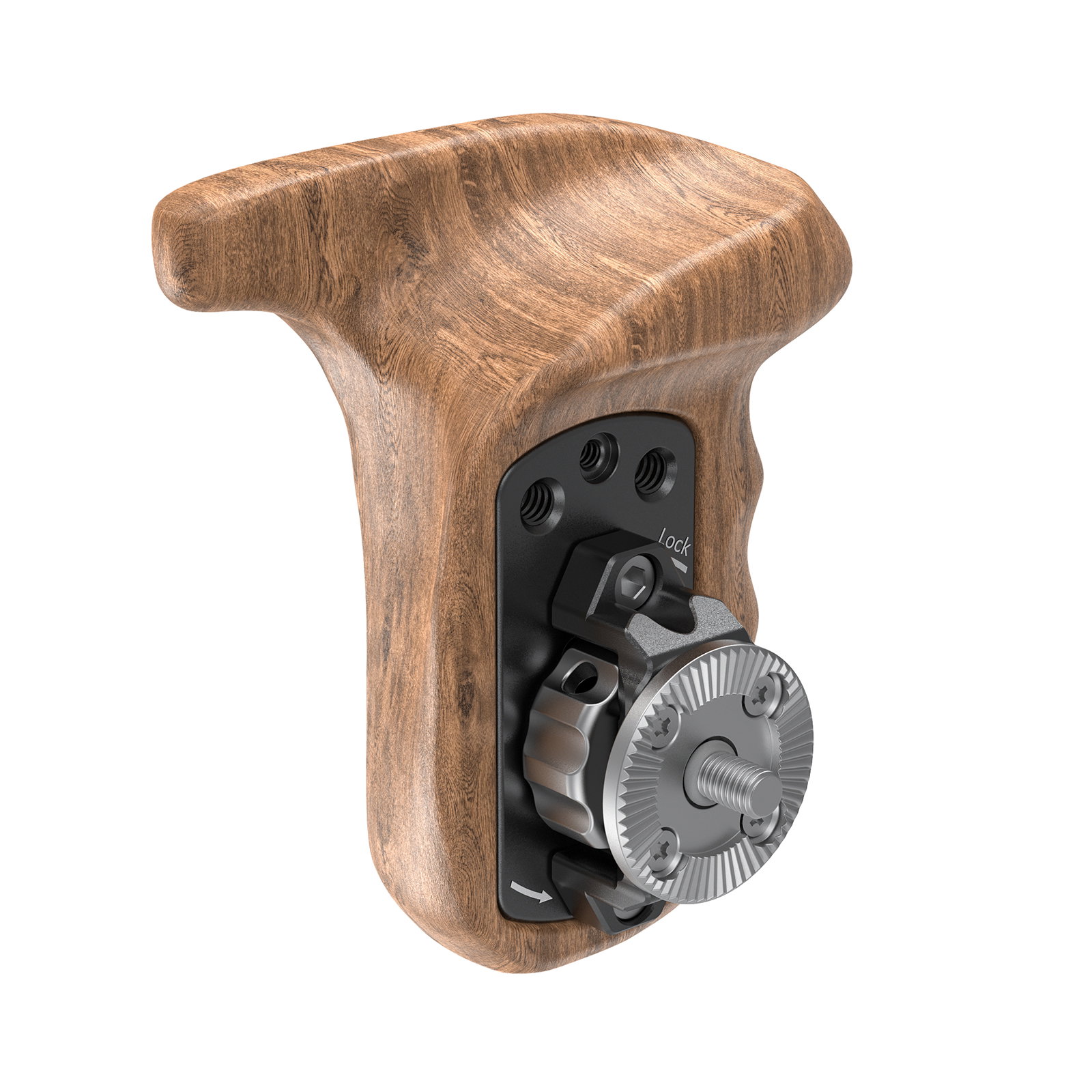 Image of Left-Side Wooden Grip with ARRI Rosette