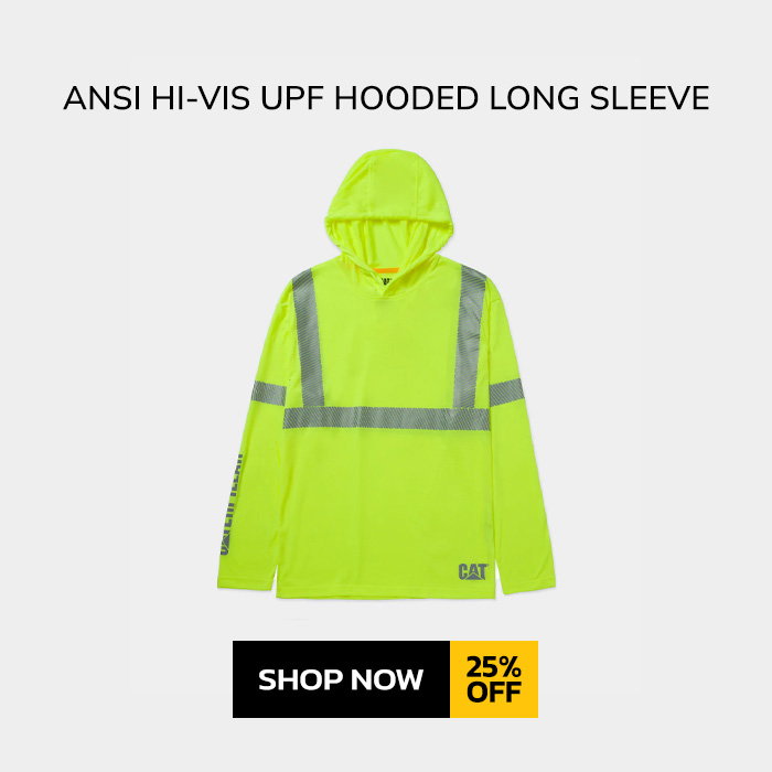 MEN'S ANSI HI-VIS UPF HOODED LONG SLEEVE T-SHIRT