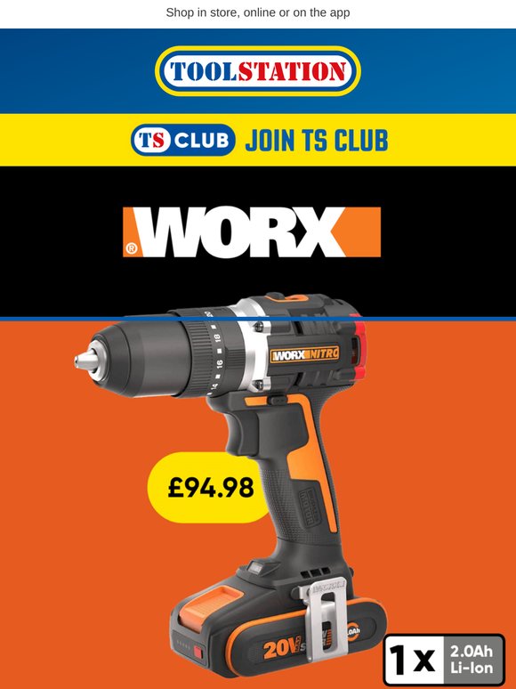 Worx: Power tools with Powershare technology for DIY