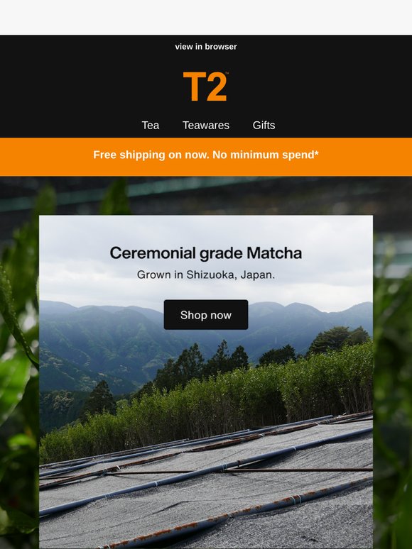 Indulge in Ceremonial grade Matcha