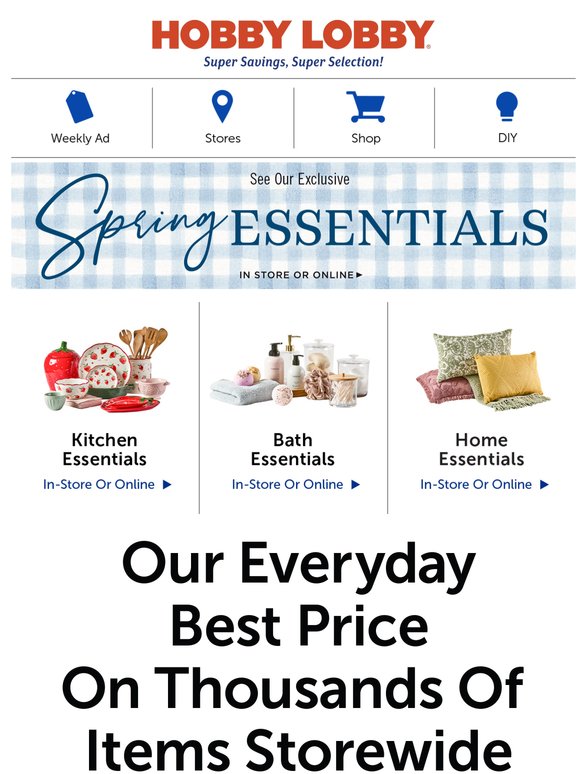 Stock Up & Save At Hobby Lobby®