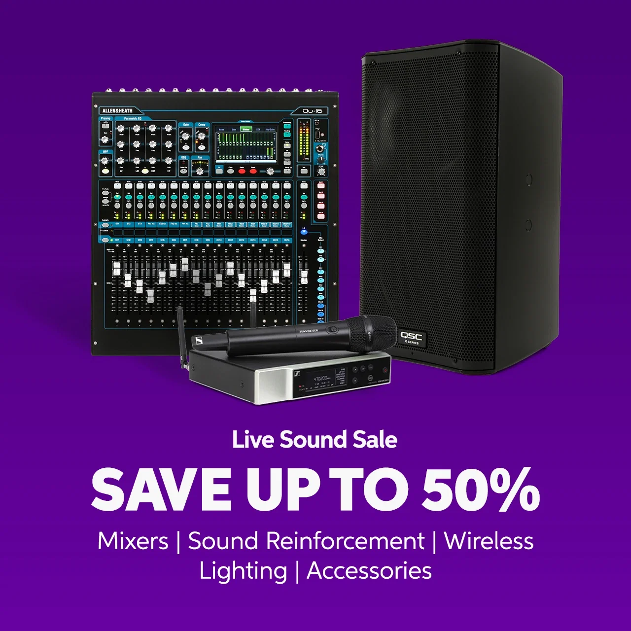 Live Sound Sale: Save Up to 50% 