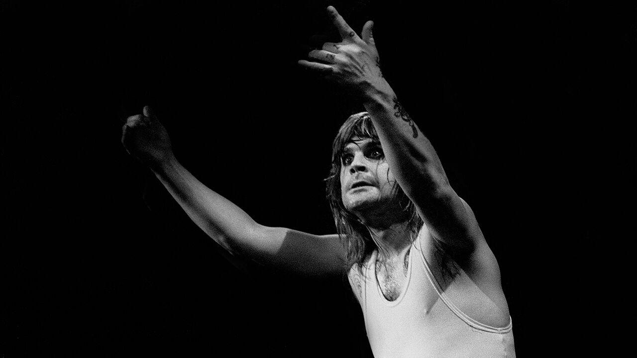 Ozzy Osbourne performs at the Alpine Valley Music Theater, East Troy, Wisconsin, May 29th 1982