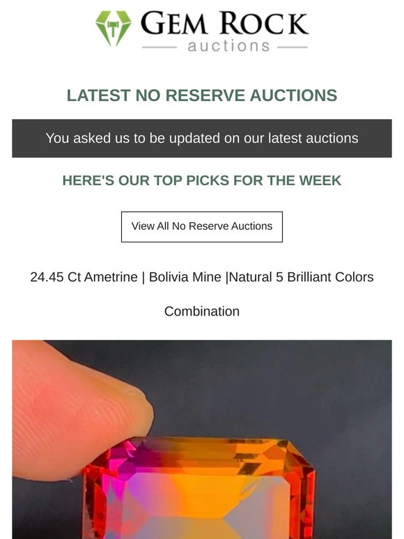 💥 Gemstone Auctions Finishing Soon - Don't Miss Out