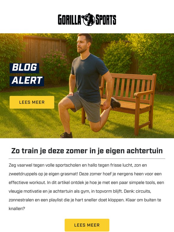 Jouw perfecte zomerworkout? Gewoon in de achtertuin! ☀️