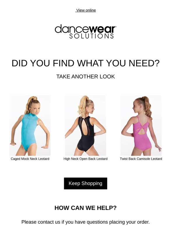 Still interested? Get the dancewear you need now