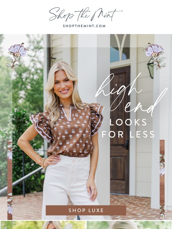 High-End Looks For Less 🧐