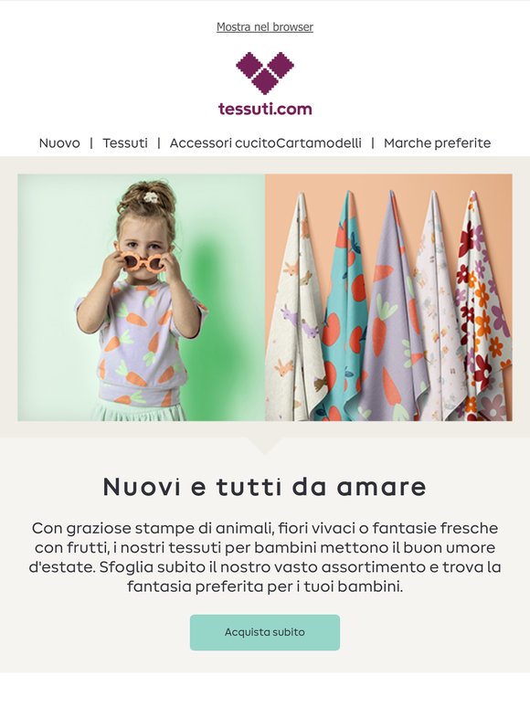 Nuove stampe estive per bambini