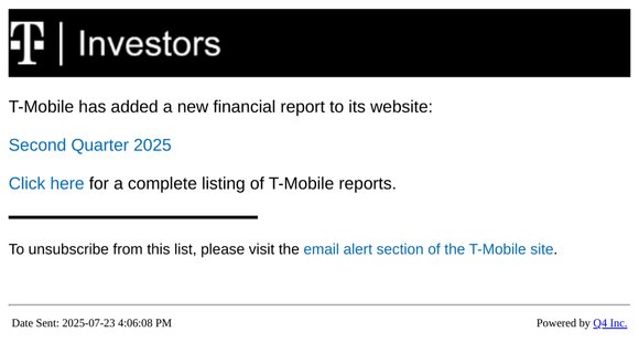T-Mobile - Second Quarter 2025