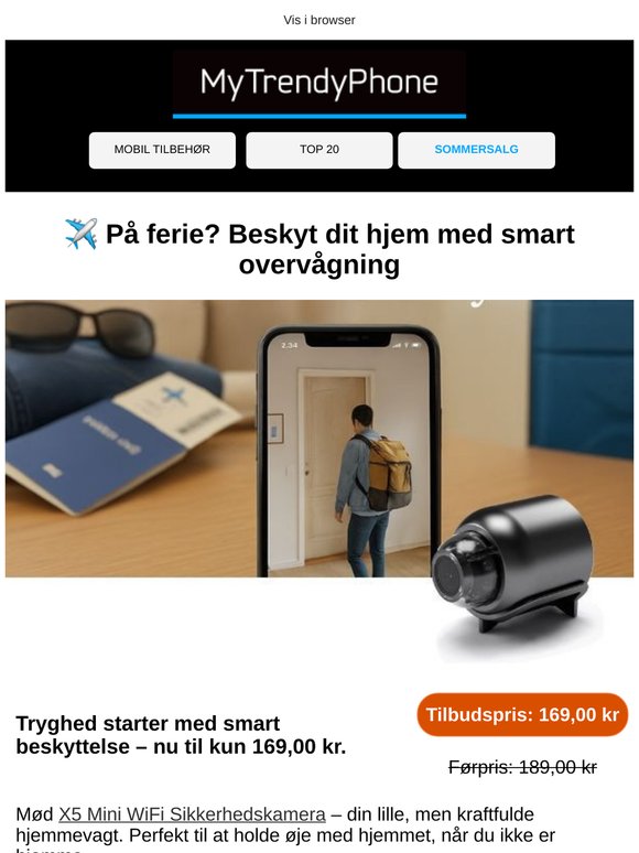På farten? Sørg for at dit hjem er sikkert 🔒