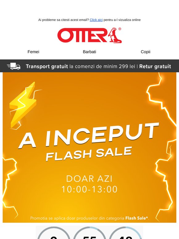 Cel mai mare FLASH SALE a inceput❗