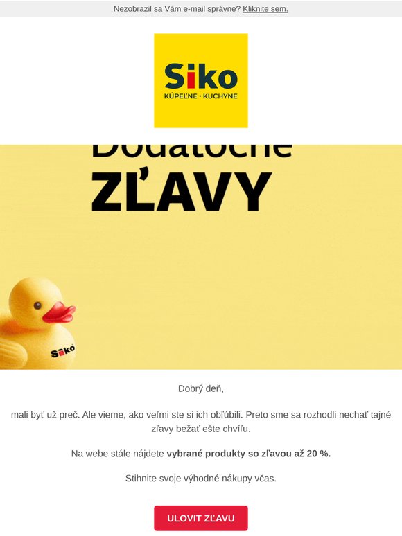 Tajné zľavy stále bežia