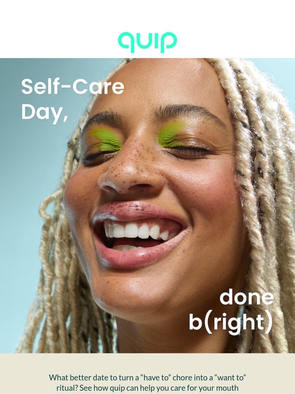 Hey, you! Self-Care Day is here 🫵❤️