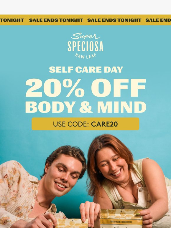 20% off body & mind 🧖
