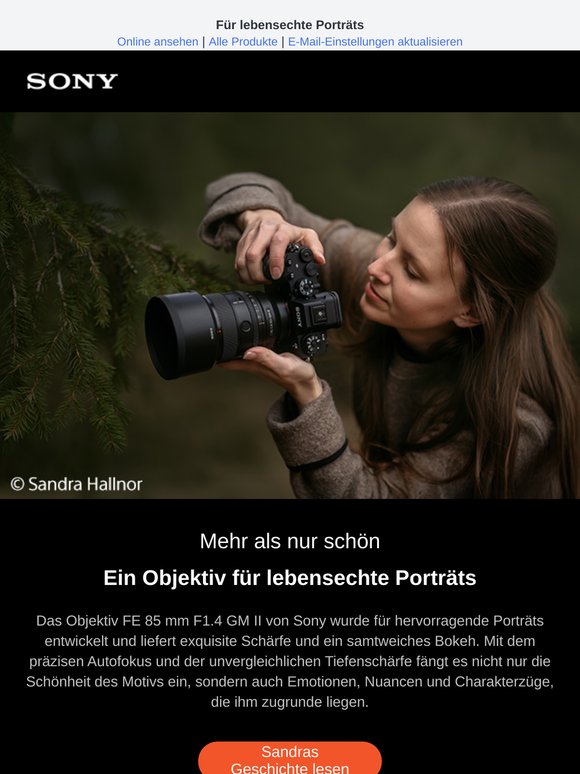 Mehr als nur schön mit der α7R V und dem FE 85 mm F1.4 GM II