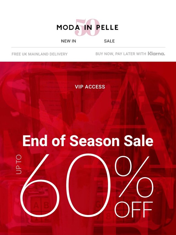 The End of Season Sale has Started!