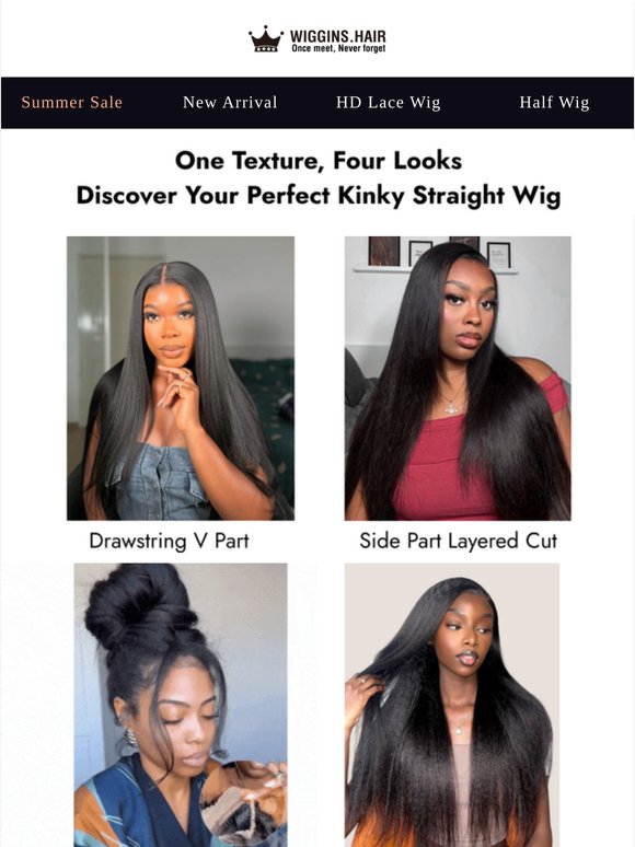 Precision Meets Texture — Explore the Full Kinky Straight Collection
