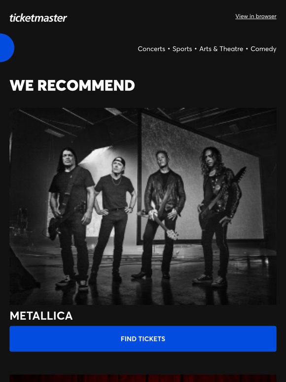 Metallica, Biffy Clyro plus many more!
