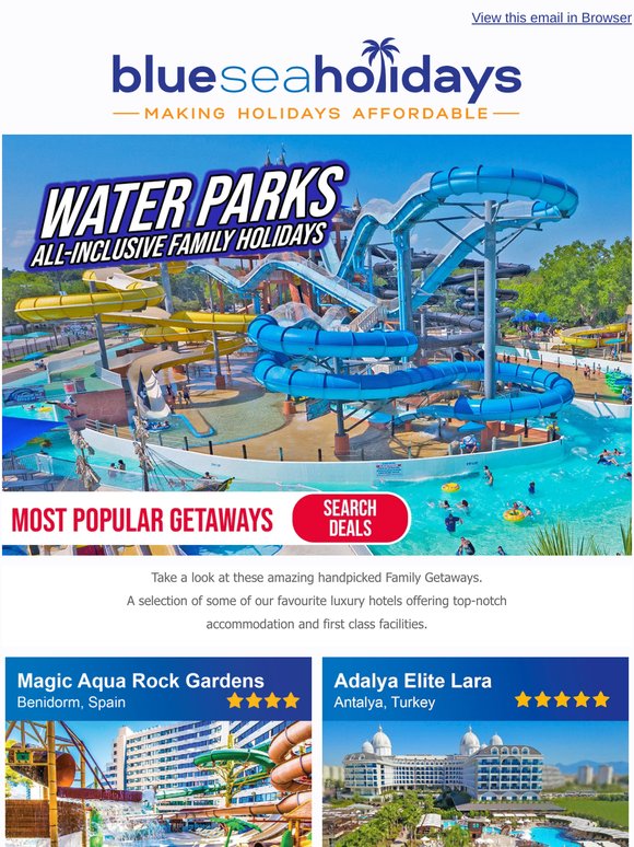 ☀️💦 Soak Up the Fun! All-Inc Waterpark Holidays from £445pp💦🤩