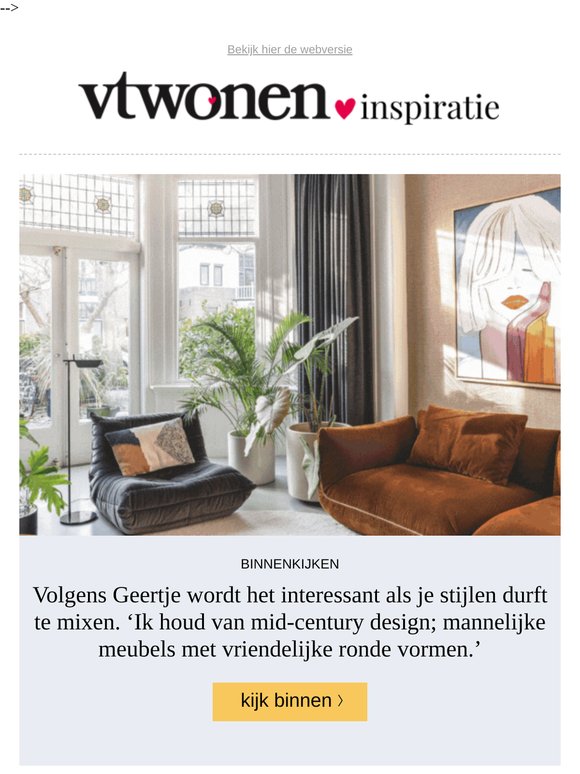Binnenkijken in een sfeervol huis uit 1916 vol mid-century design en aardse tinten