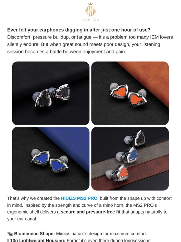 Stop the Ear Pain: Discover All-Day Comfort with MS2 PRO