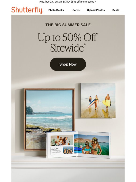 The BIG summer sale is here with 50% off sitewide! ☀️