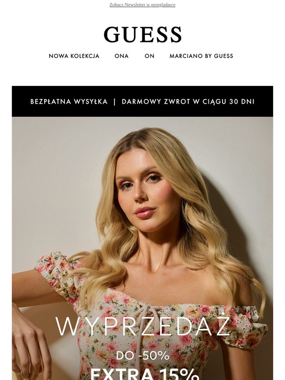 Letnia Wyprzedaż > Do -50% + Extra 15%