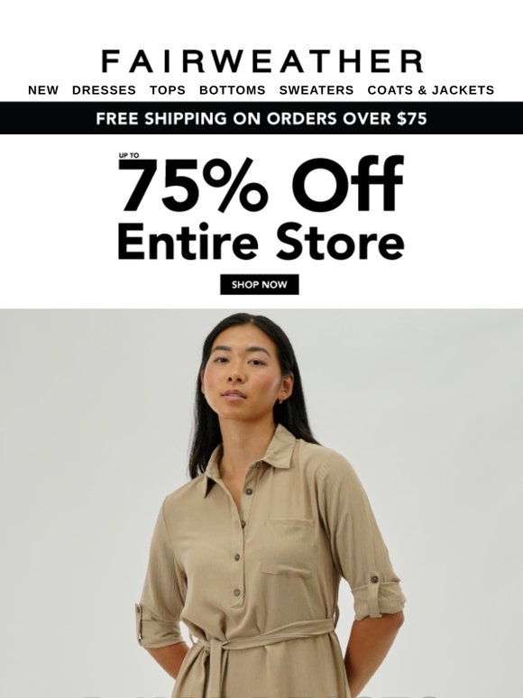 ⚡ Up To 75% Off Day Dresses On Now!