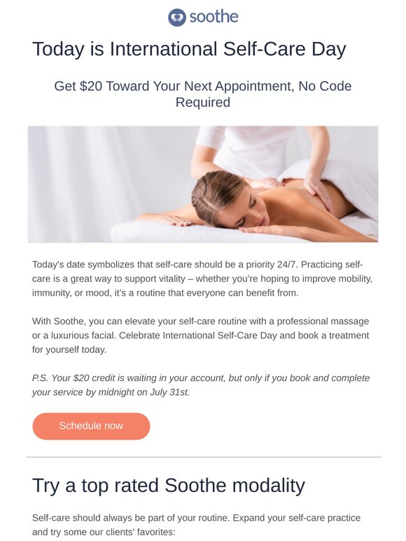 Celebrate National Self-Care Day with Soothe