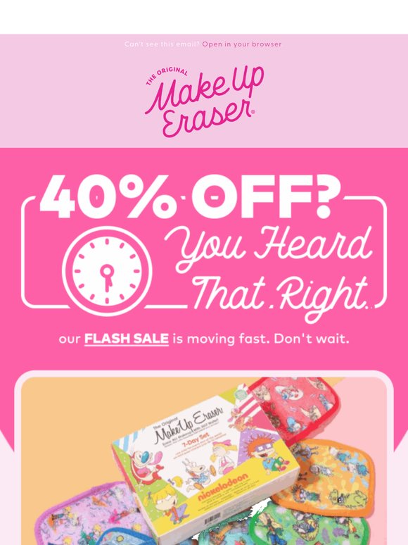 Flash Sale Starts NOW ⚡ 40% Off Select Faves