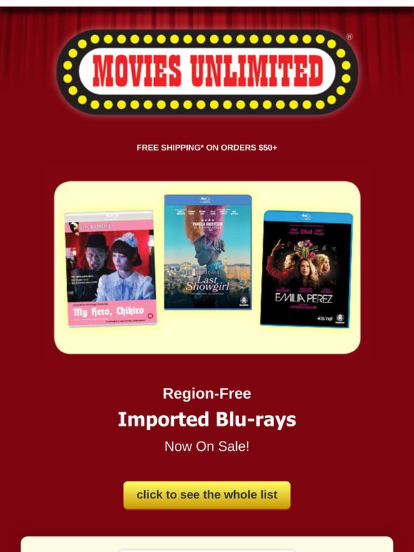 Region-Free Imported Blu-rays for Collectors!