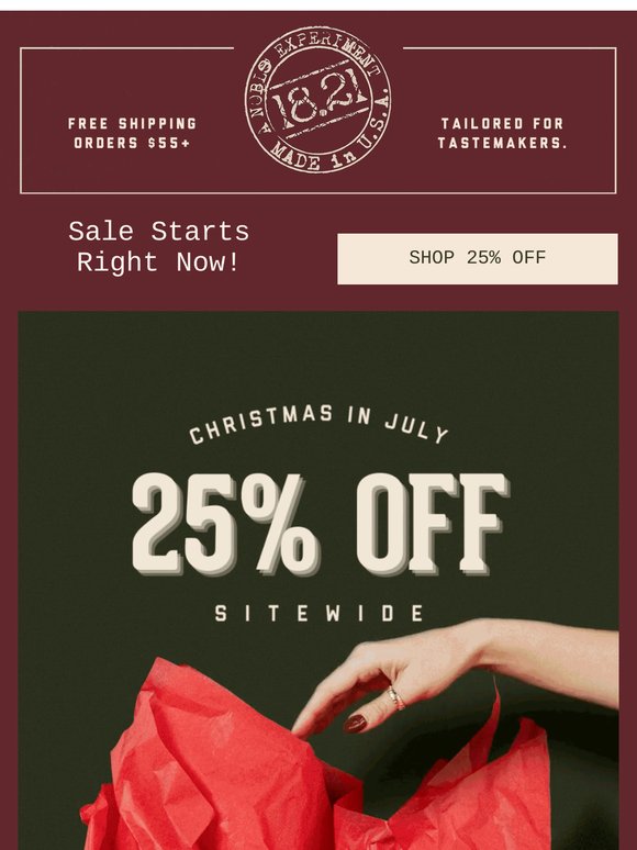 Christmas Came Early 🎁 25% Off Starts Today