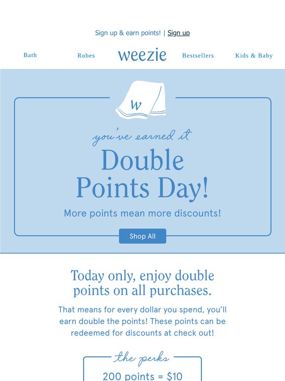 Double the Points, Double the Discounts! ⭐