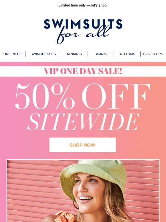 Half. Off. Everything.