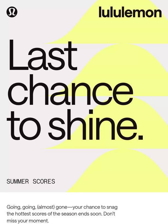 Catch the last Summer Scores