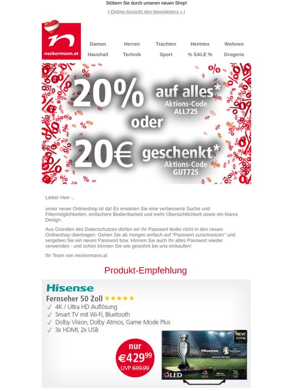 Sparen mit unseren Eröffnungsangeboten! 🛍️