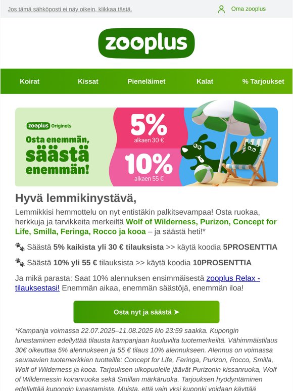 Osta enemmän, säästä enemmän!