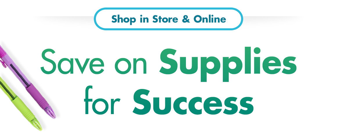 "Pick up in Store. Cook School Styles"