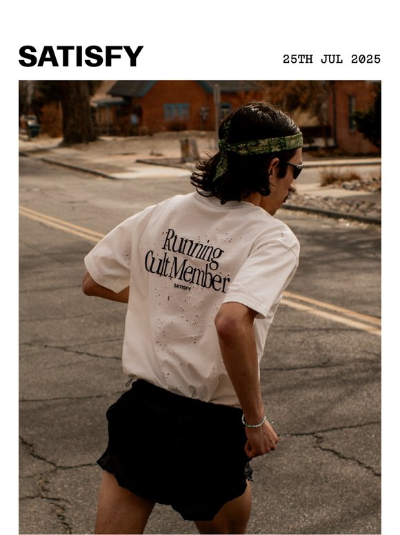 Satisfy: NEW ARRIVALS: Running Cult Member | Milled
