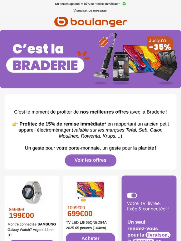 🎯 Braderie : Foncez sur nos offres bombes !