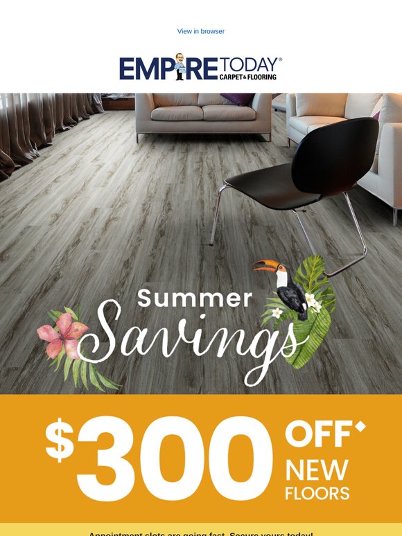Summer Flooring Savings - Save $300