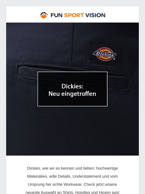 Dickies: neu eingetroffen & Gutscheincode!