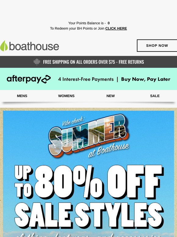 SUMMER SALE 🏄‍♀️ Up to 80% OFF Sitewide - While Styles Last