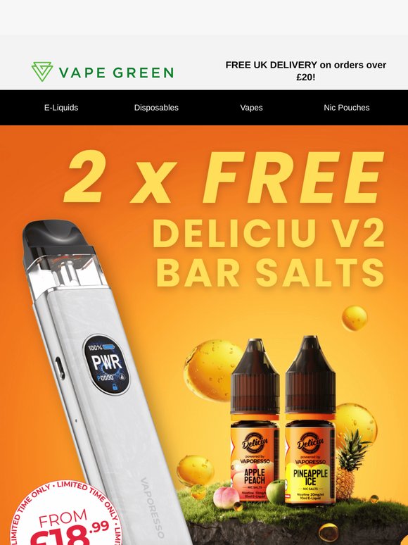 2 x FREE Bar Salts with Any XROS Vape! 🚨