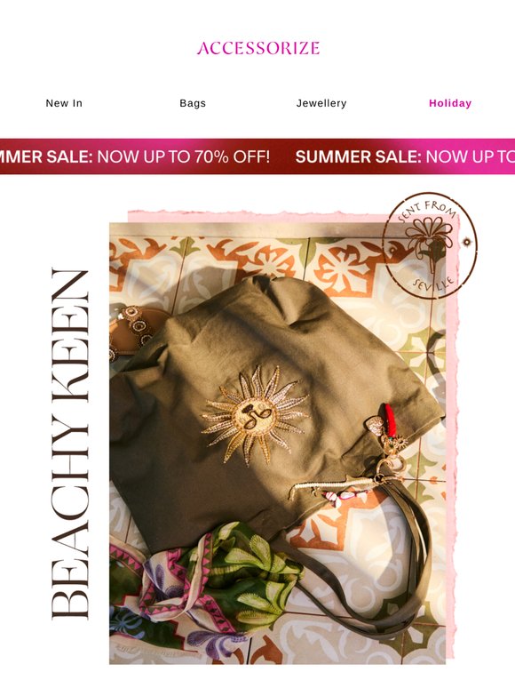 Beach bags for “just-landed” feelings
