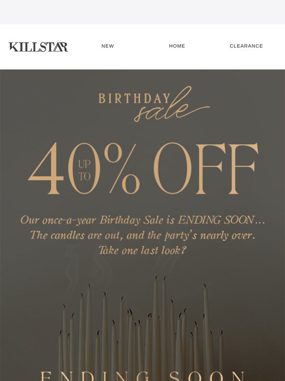 Up to 40% off: Ends Midnight 🕛